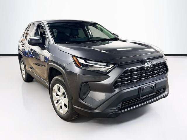 2023 Toyota RAV4 LE in Magnetic Gray Metallic — front three-quarter view