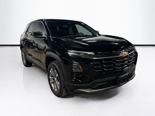 2025 Chevrolet Equinox LT in Mosaic Black Metallic — front three-quarter view