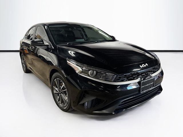 2023 Kia Forte LXS in Aurora Black Pearl — front three-quarter view
