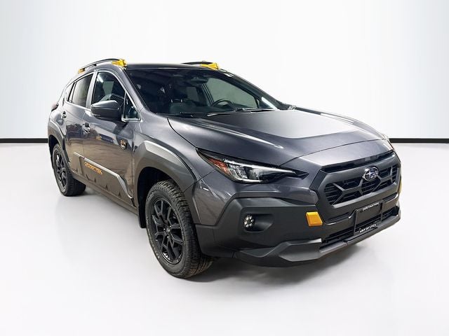 2024 Subaru Crosstrek Wilderness in Magnetite Gray Metallic — front three-quarter view