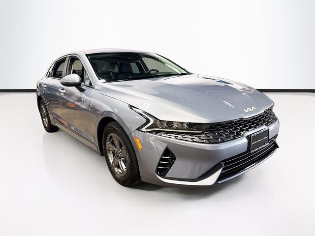 2024 Kia K5 LXS in Everlasting Silver — front three-quarter view